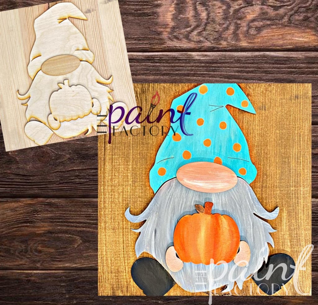 Gnome Wood Cutout Take Home - The Paint Factory MN