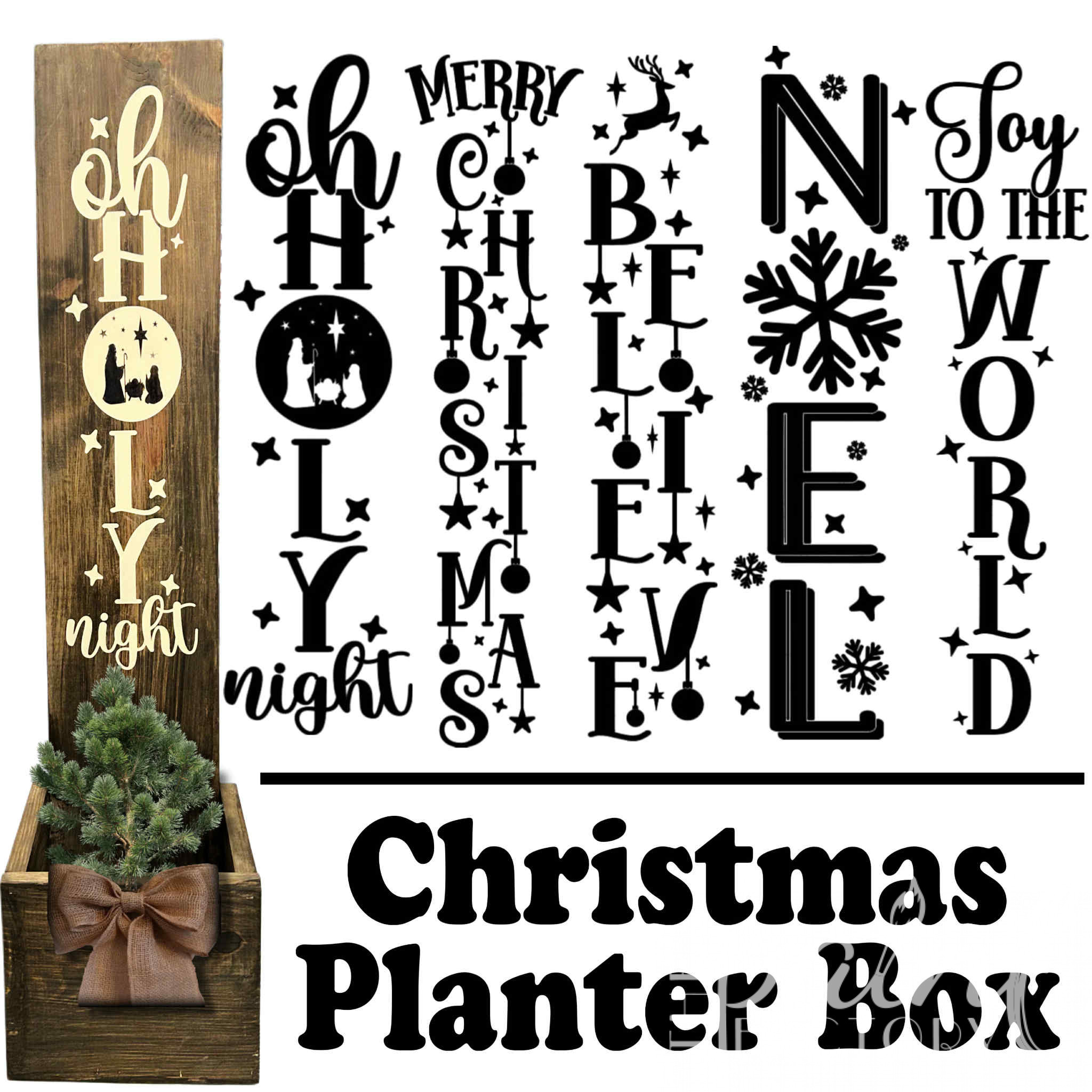 Christmas Planter Box